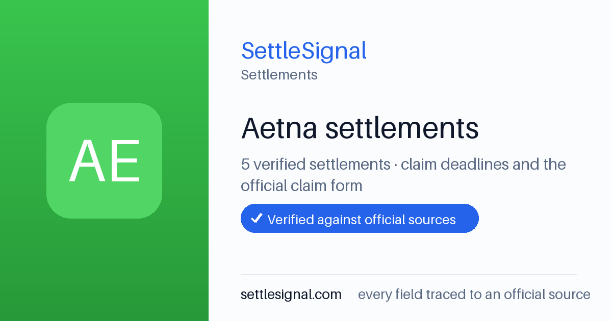 SettleSignal  — a verified collection of class-action and refund settlements, each with eligibility, payout, and claim-deadline details checked against its official source.