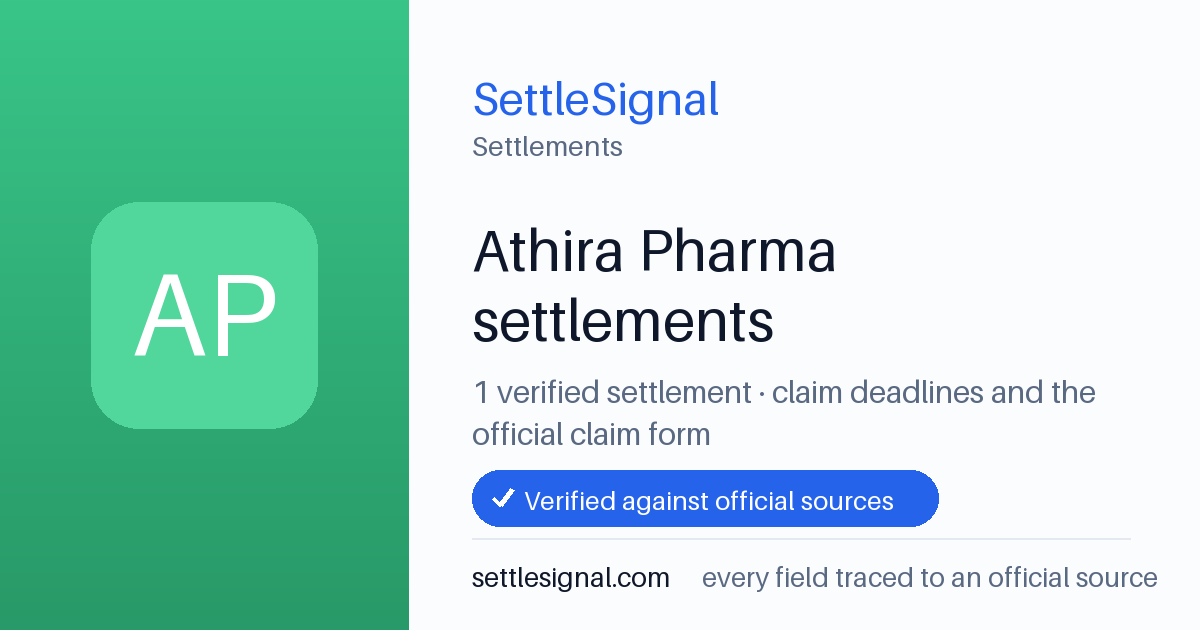 SettleSignal  — a verified collection of class-action and refund settlements, each with eligibility, payout, and claim-deadline details checked against its official source.