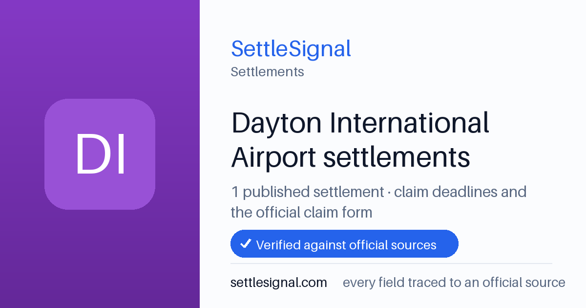 SettleSignal  — a published collection of class-action and refund settlement records with eligibility, payout, deadline, and evidence status.