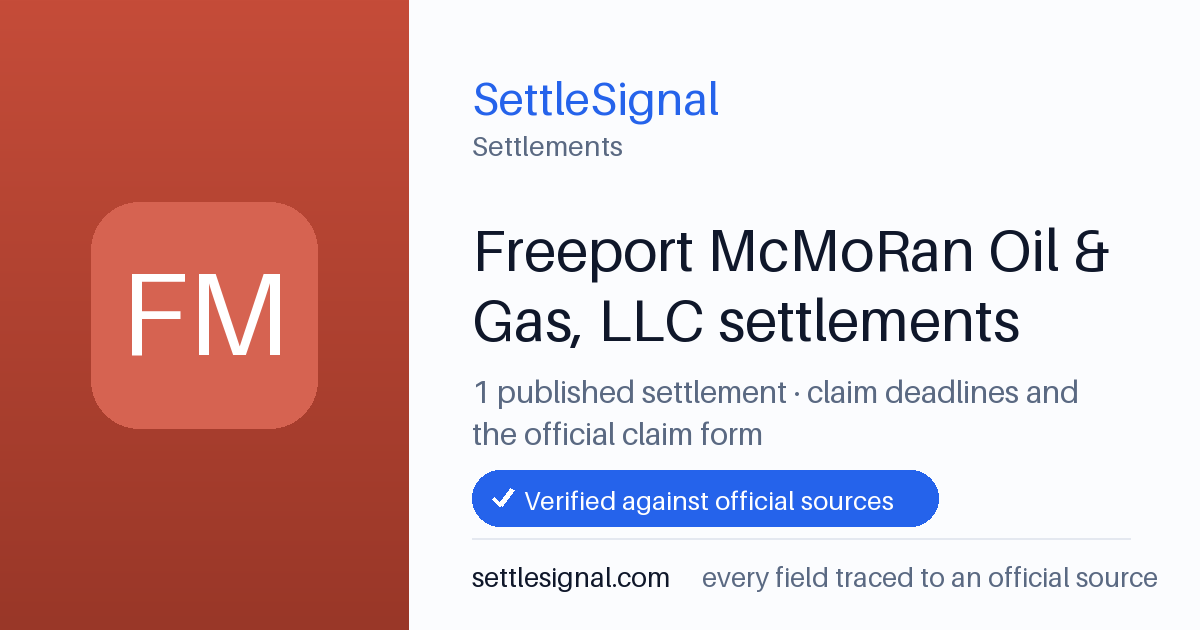 SettleSignal  — a published collection of class-action and refund settlement records with eligibility, payout, deadline, and evidence status.