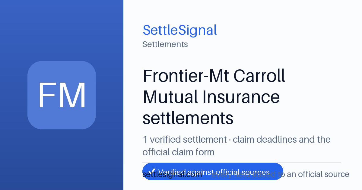SettleSignal  — a verified collection of class-action and refund settlements, each with eligibility, payout, and claim-deadline details checked against its official source.
