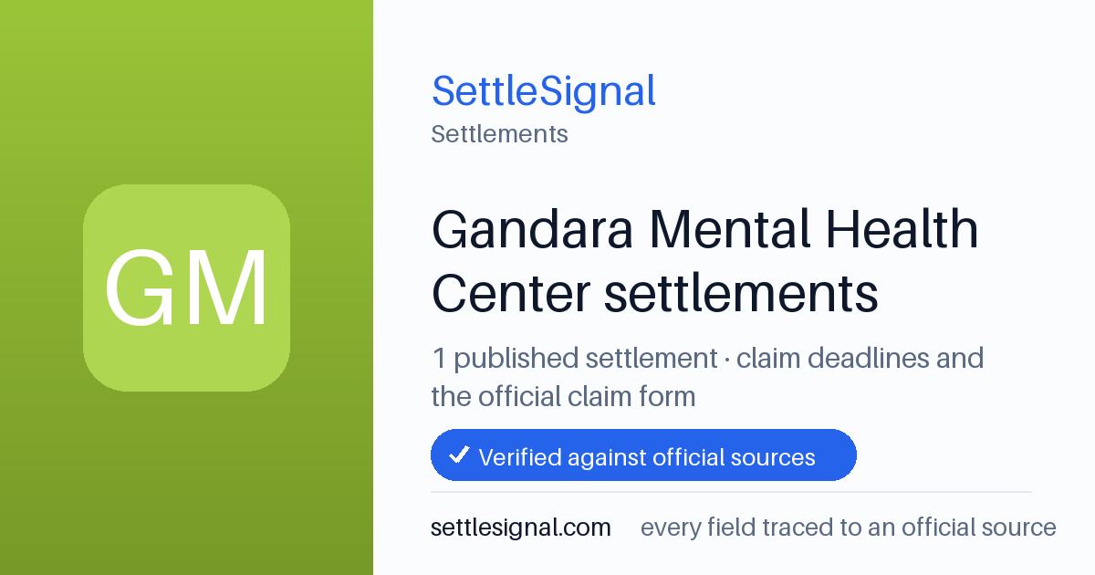 SettleSignal  — a published collection of class-action and refund settlement records with eligibility, payout, deadline, and evidence status.