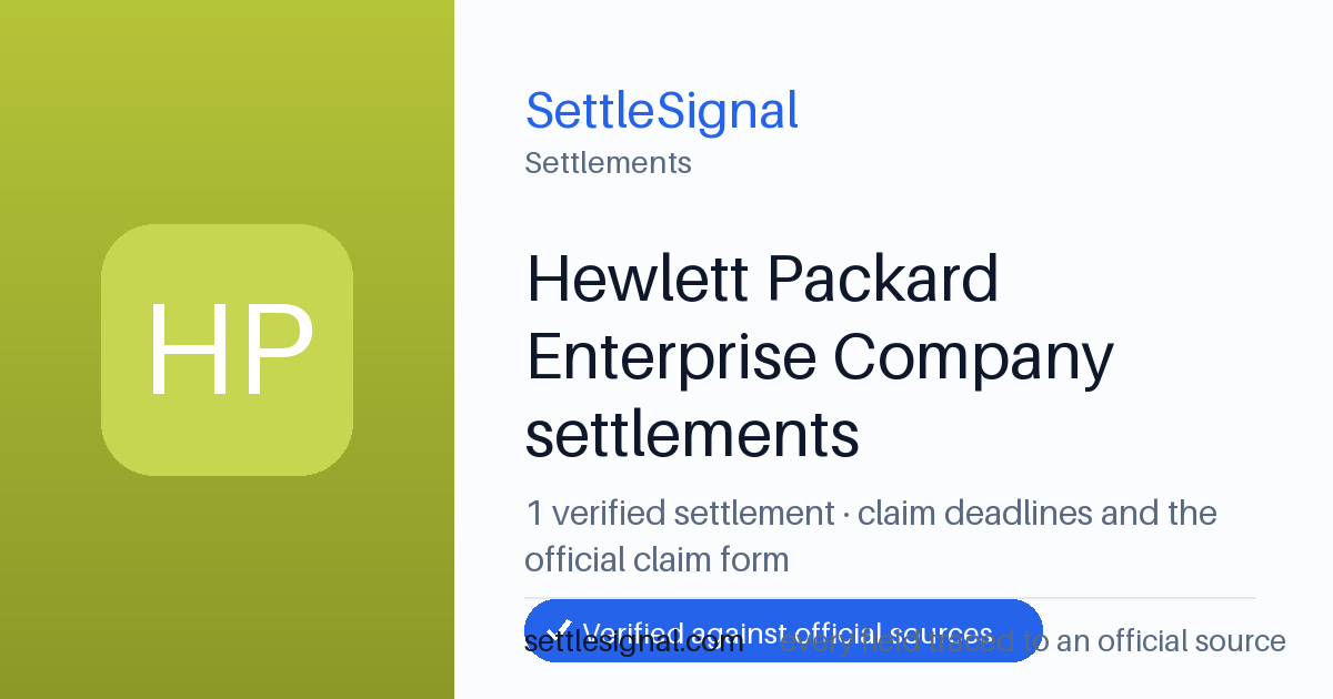 SettleSignal  — a verified collection of class-action and refund settlements, each with eligibility, payout, and claim-deadline details checked against its official source.