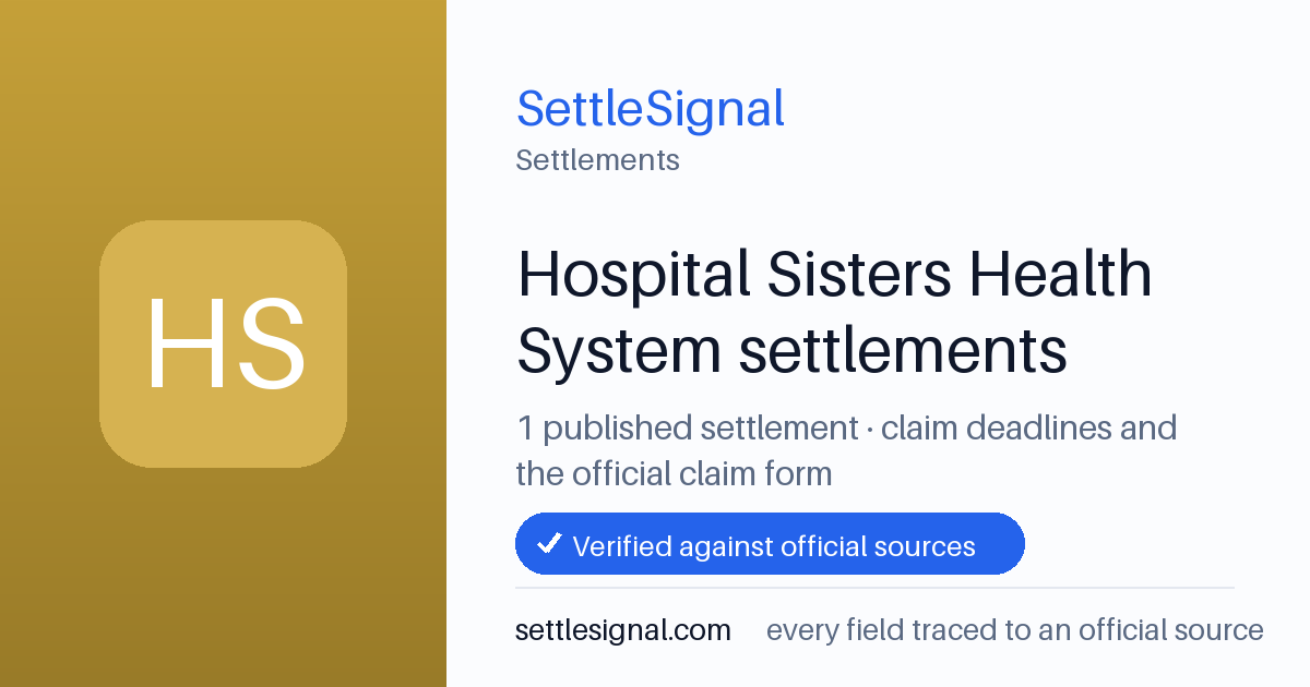 SettleSignal  — a published collection of class-action and refund settlement records with eligibility, payout, deadline, and evidence status.