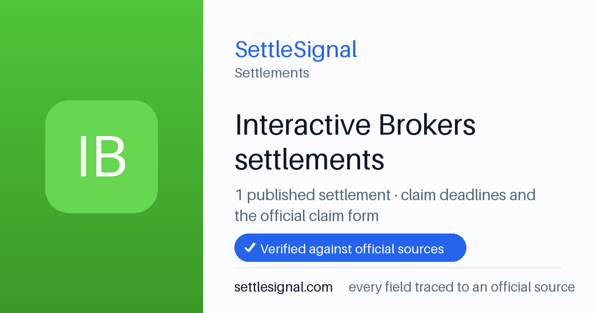 SettleSignal  — a published collection of class-action and refund settlement records with eligibility, payout, deadline, and evidence status.