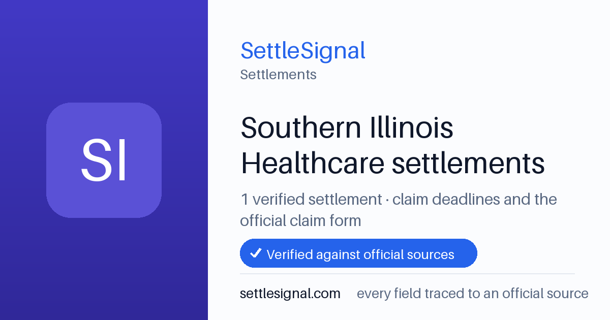 SettleSignal  — a verified collection of class-action and refund settlements, each with eligibility, payout, and claim-deadline details checked against its official source.