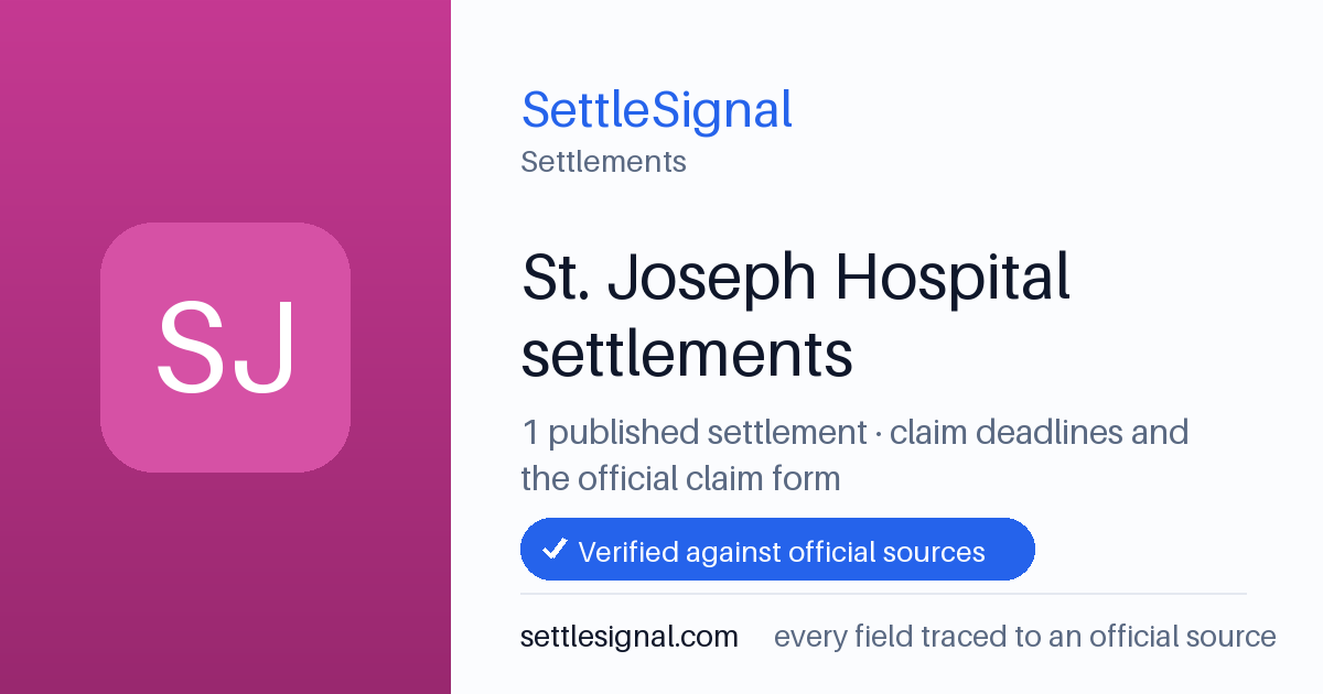 SettleSignal  — a published collection of class-action and refund settlement records with eligibility, payout, deadline, and evidence status.