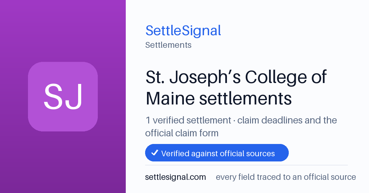 SettleSignal  — a verified collection of class-action and refund settlements, each with eligibility, payout, and claim-deadline details checked against its official source.