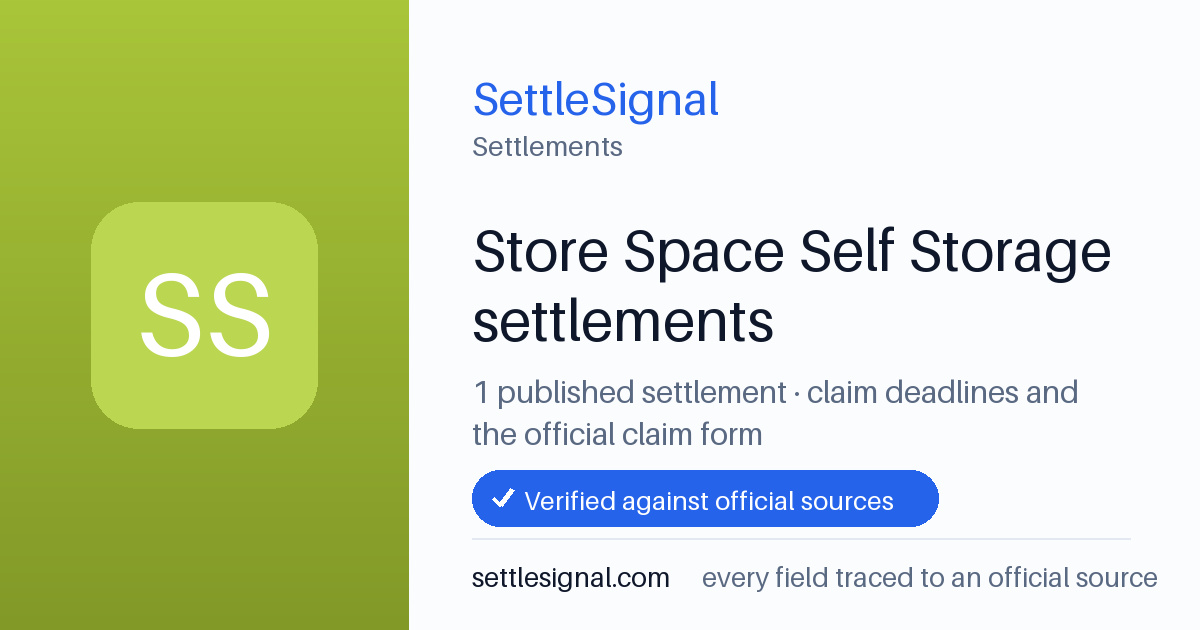 SettleSignal  — a published collection of class-action and refund settlement records with eligibility, payout, deadline, and evidence status.