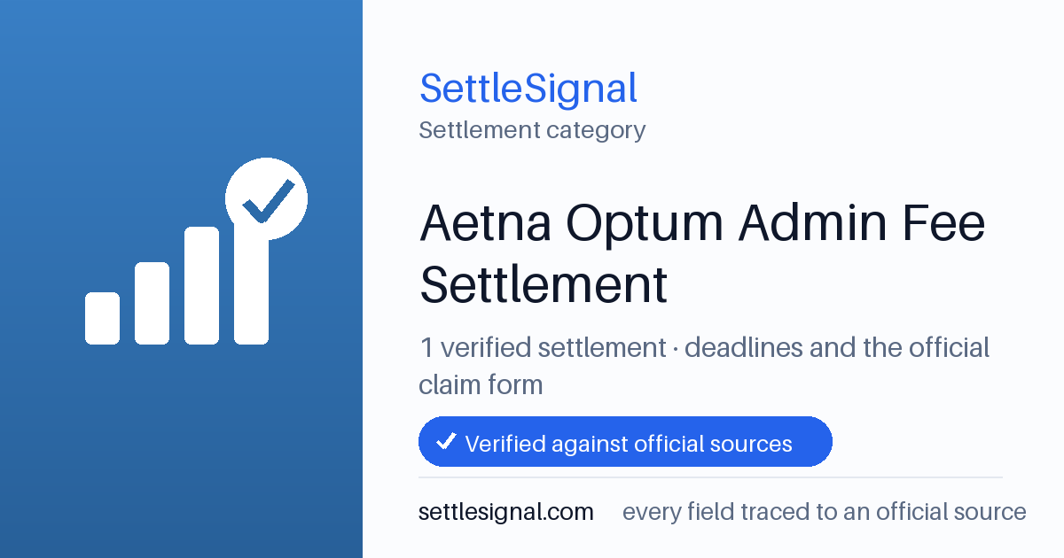 SettleSignal  — a verified collection of class-action and refund settlements, each with eligibility, payout, and claim-deadline details checked against its official source.