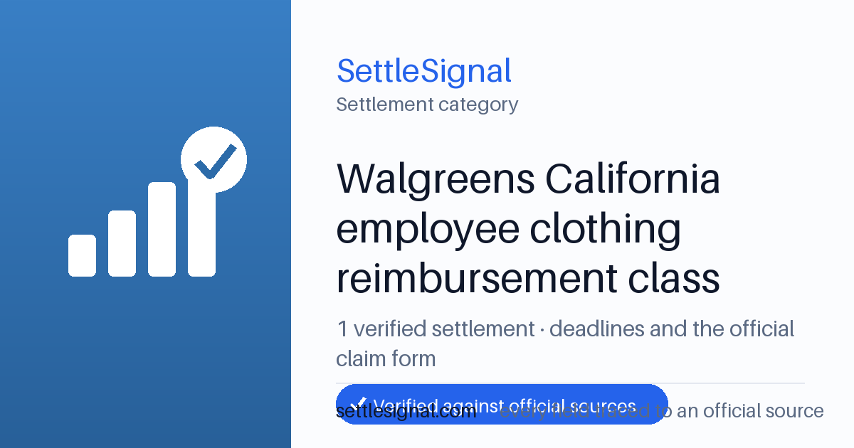SettleSignal  — a verified collection of class-action and refund settlements, each with eligibility, payout, and claim-deadline details checked against its official source.
